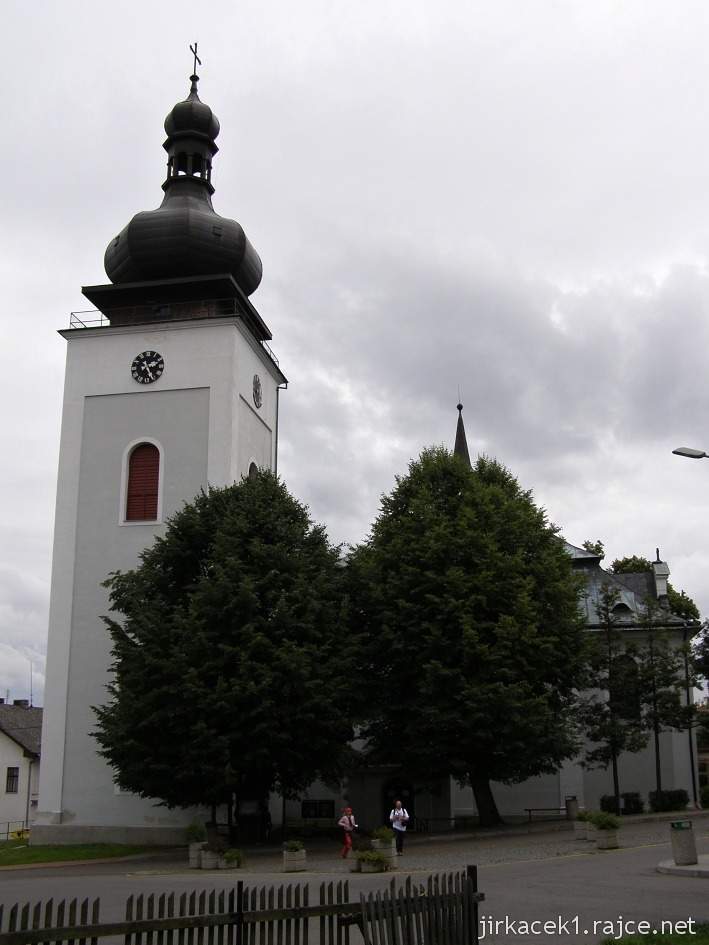 Bozkov -  kostel Navštívení Panny Marie - věž