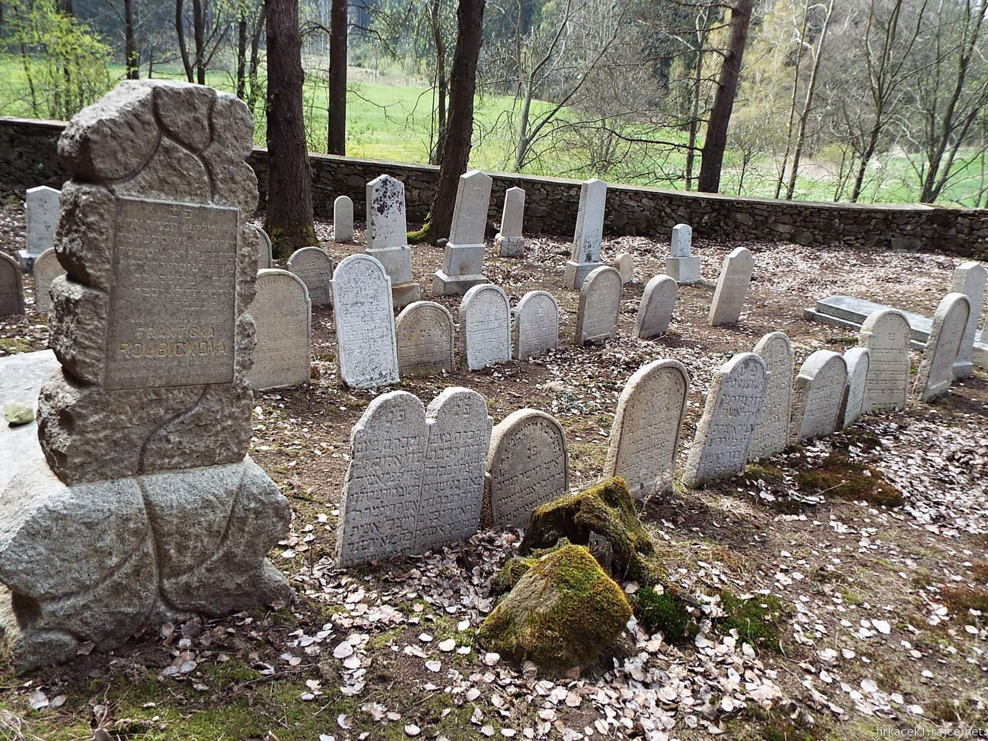 L - Horní Cerekev - židovský hřbitov 12 - náhrobky