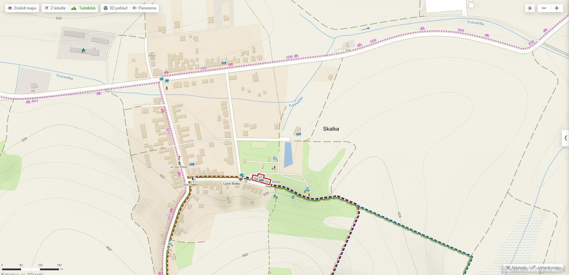 Skalka u Prostějova - mapy.cz