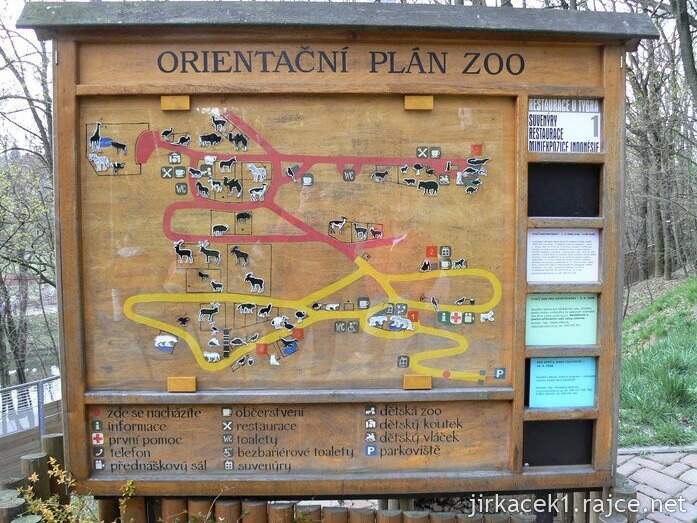 Brno - ZOO - Zoologická zahrada 2007 - plán ZOO