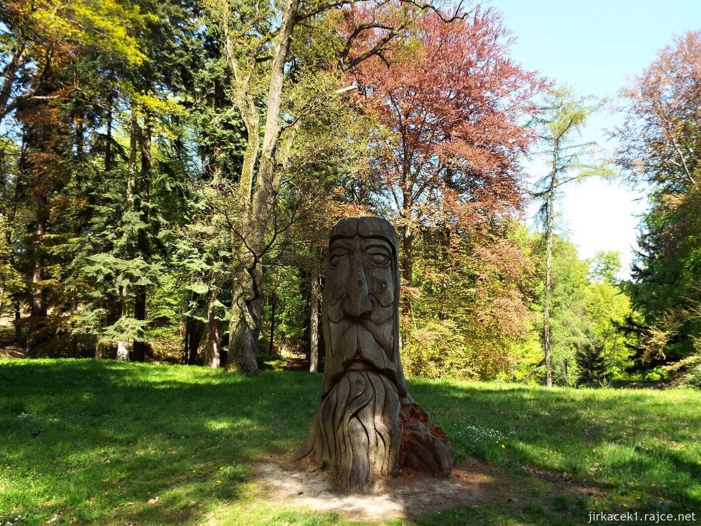 19 - Hruboskalsko 11 - Arboretum Bukovina - socha Duch arboreta