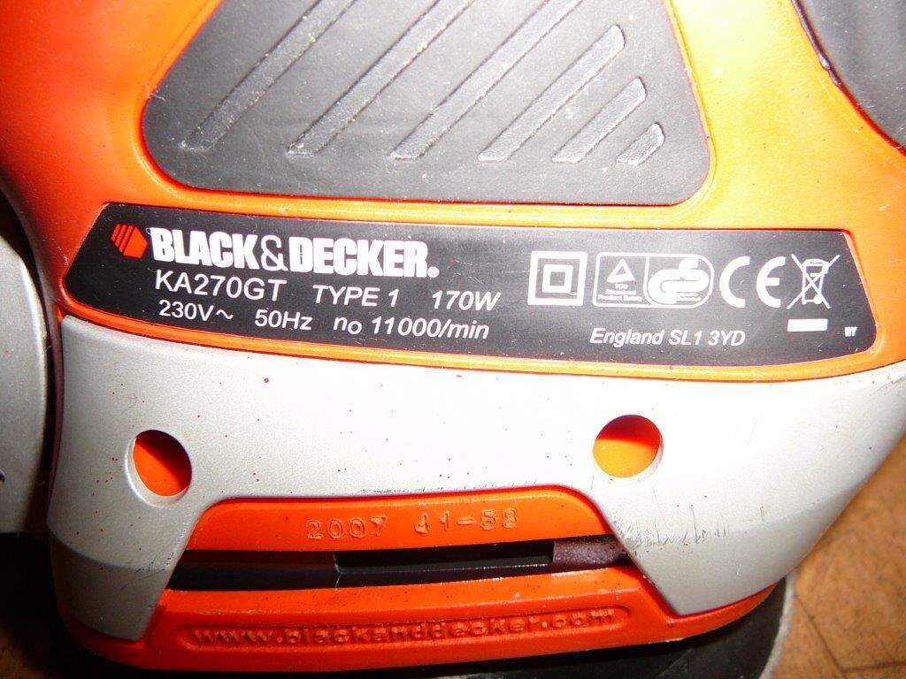 Excentrická VIBRAČNÍ bruska Black & Decker KA270GT -170W -levně | Aukro
