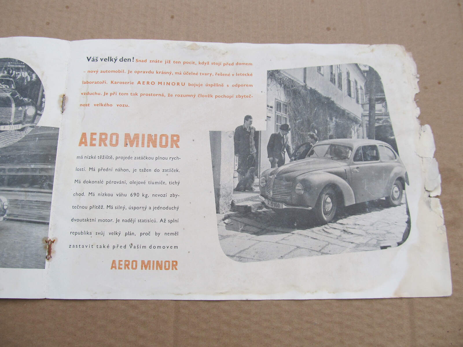 Aero MINOR PROSPEKT KATALOG ORIGINÁL Jawa Minor !!! Aukro