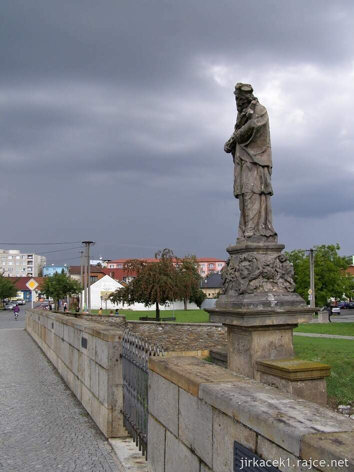 Litovel - Svatojánský most 2014 - socha sv. Jana Nepomuckého