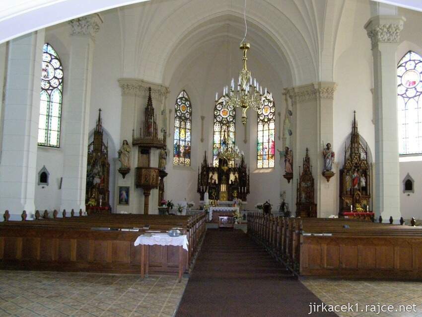 Vítkov - kostel Nanebevzetí Panny Marie - interiér